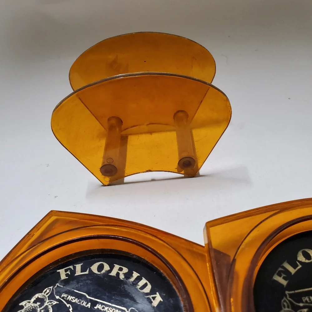 Vintage amber lucite